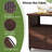 Brown Rattan Bar Table With Wheels