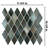 Hudson Kite Stormy Night 10-1/8" x 11-3/4" Porcelain Mosaic Floor and Wall Tile