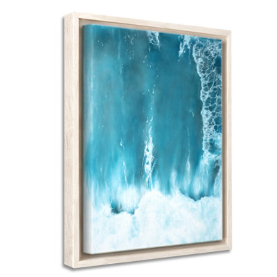 Coastal Retreat Underwater Clouds I by  - Floater Frame Print on Canvas