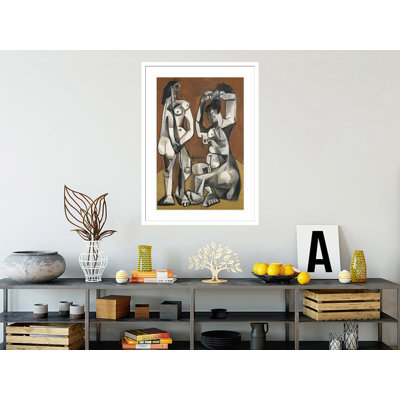 (Femmes à la toilette) par Pablo Picasso, impression giclée sur cadre