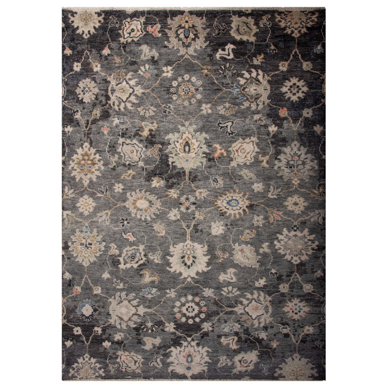 Tapis 100% laine noué à la main, Rectangulaire 2 pi x 3 pi