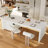 Height-Adjustable Kitchen Island With Dual Storage