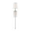 Applique murale 1 lumière Monroe en nickel satiné-90296866-19291516