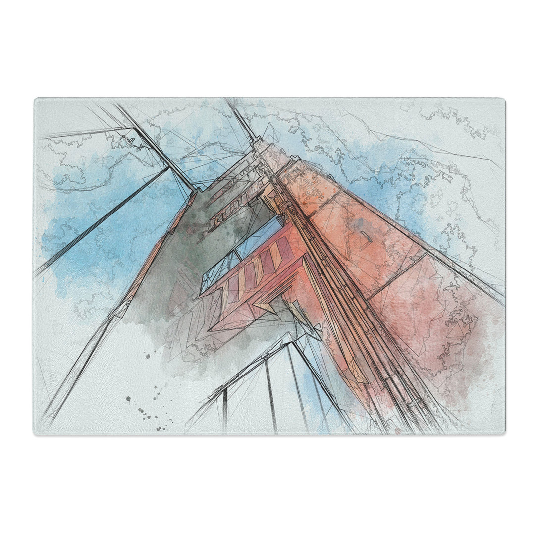 Golden Gate Bridge Vol.1 Sketch Chopping Board