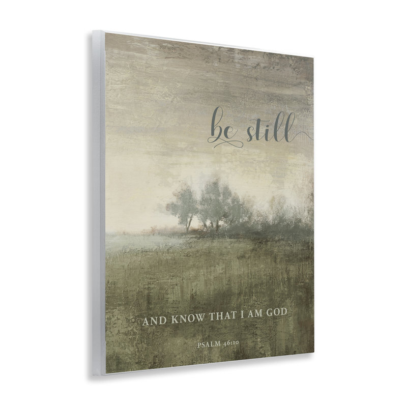 «Be Still over Rustic Landscape», plaque murale par John Spaeth