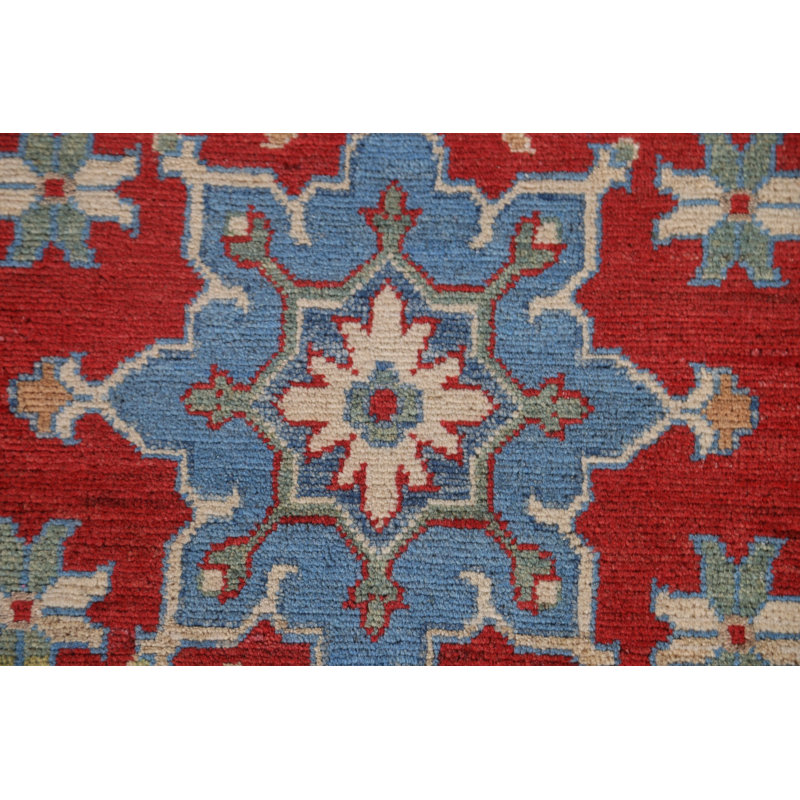 One-of-a-Kind 2'9'' X 9'10'' New Age Runner Wool Area Rug in Red