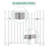 44" H x 52" W Vinyl Gate