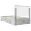  Bed Frame With Headboard Smoked Oak 90 X 200 Cm Engineered Wood-820224954-820224074