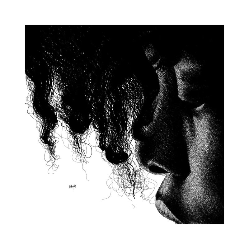 Giclée sur toile tendue avec galerie brute, H 18 po x l 18 po