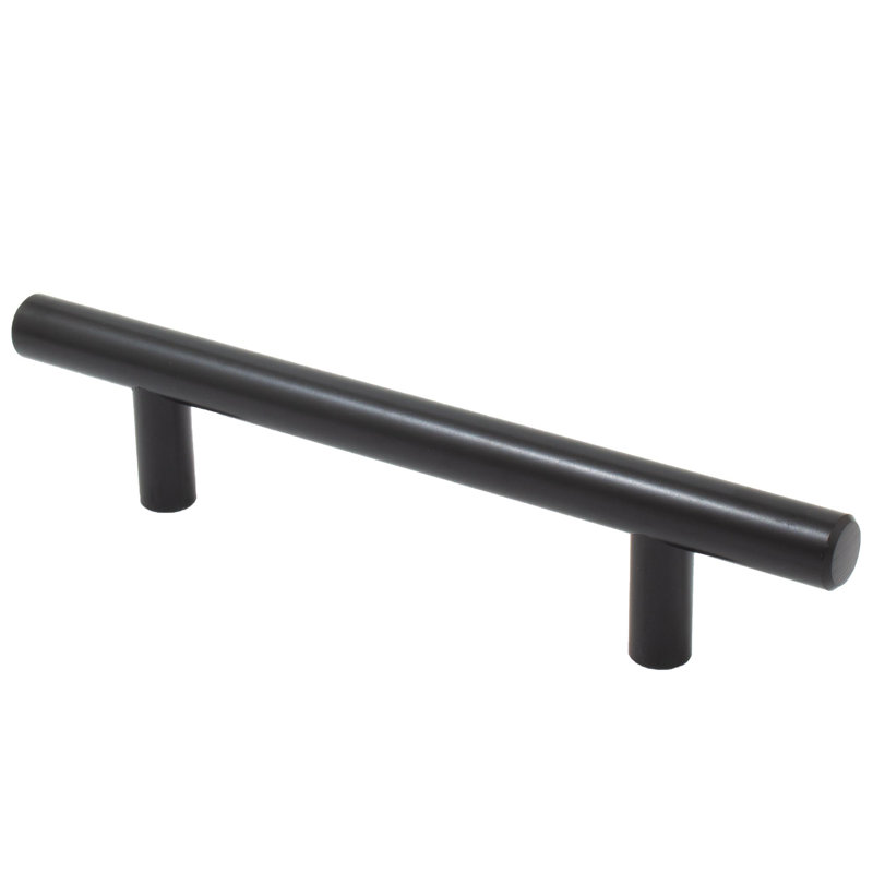 5 1/16" Center to Center Bar Pull, Matte Black, 5 1/16"