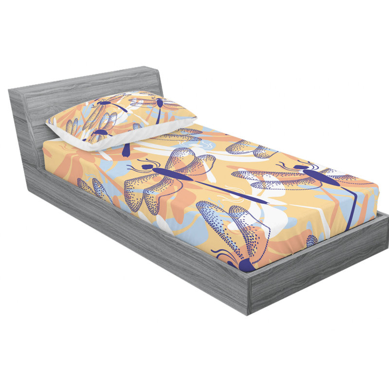 Microfiber Sheet Set, Twin Sheet Set with Fitted Sheet