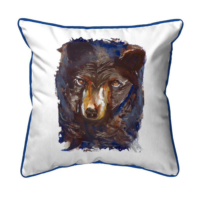Housse et insert de coussin extérieur Bear Bear, 12 po x 12 po