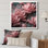 Fleur de lotus rose délicat sur toile