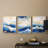 Abstract  Series  CXXXVI  -Set Of 3 Framed Giclee Prints -Ready to Hang-107252508-107252506