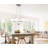Preston 6-Light Integrated LED Indoor Chrome Chandelier with Etched White Cased Glass Round Sphere Globe Orb Shades