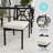 Martha Stewart Lily Pond All-Weather Steel Frame Stackable Patio Side Dining Chairs With Cushions