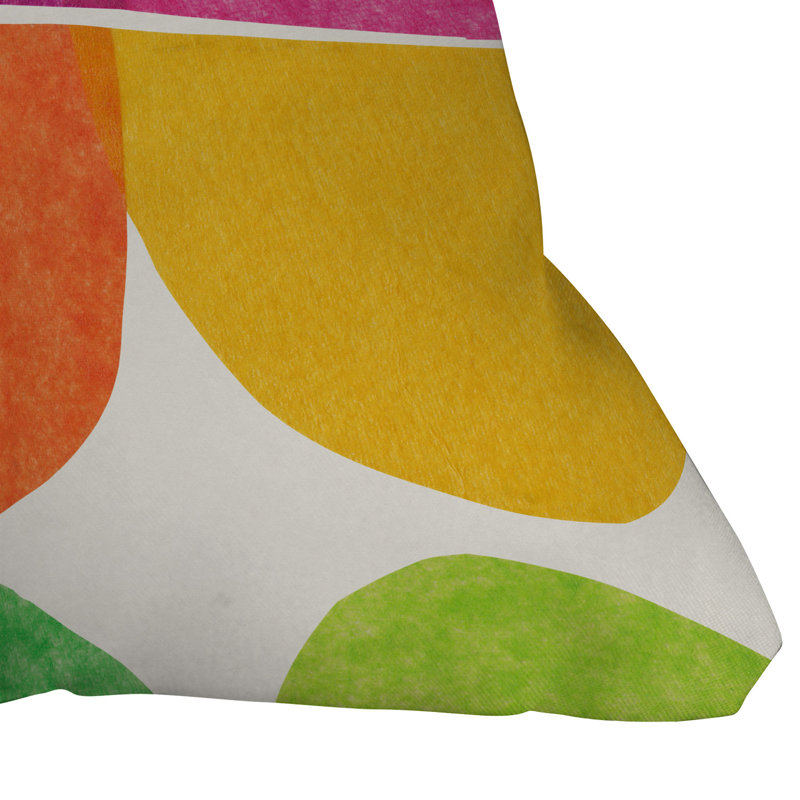 Housse et insert de coussin décoratif carré en polyester pour l'intérieur et l'extérieur
