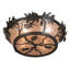 Rustic Lodge 4 - Light Flush Mount