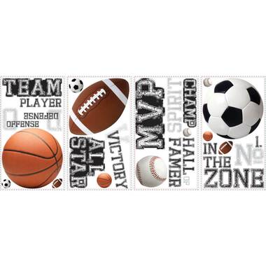 Zoomie Kids Sports Non-Wall Damaging Wall Decal