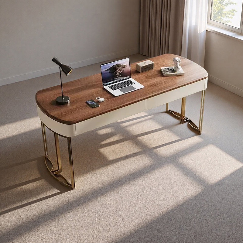Minimalist and sophisticated desk, 29.52" H x 62.99" W x 23.62" D
