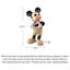 Décoration de luxe luxueuse avec décoration en résine de Mickey en forme de cœur
