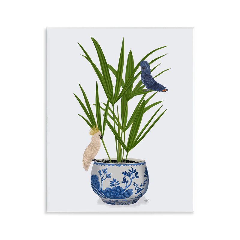 «Cockatiels on Planter» par Fab Funky