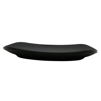 GET P-875-BK Melamine Square Dinner Plate, 9", Black (Set of 12)