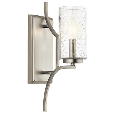Vannoy Steel Candle Wall Light