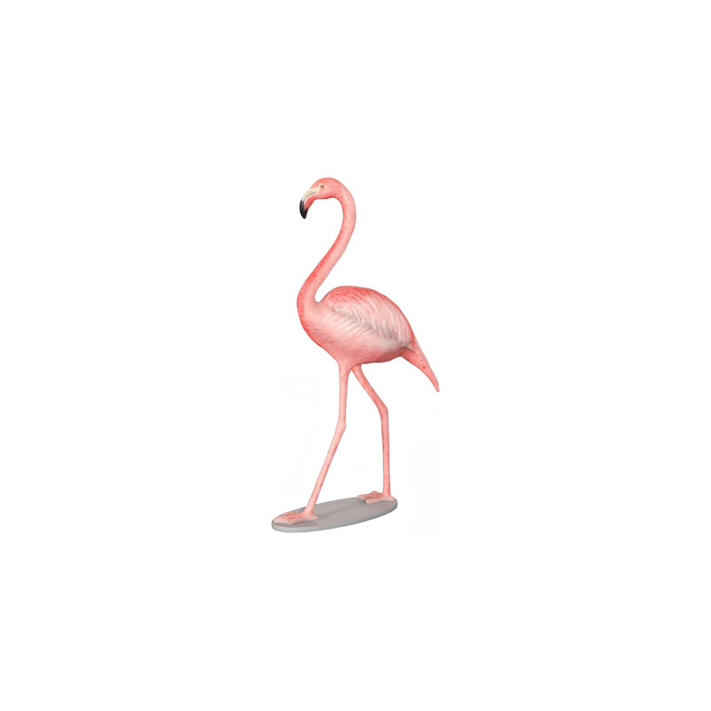 Sculpture flamant rose