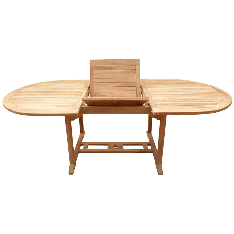 Outdoor 7 - Piece Teak Dining Set with Cushions