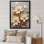 «Beige Art of Magnolias III», reproduction sur toile