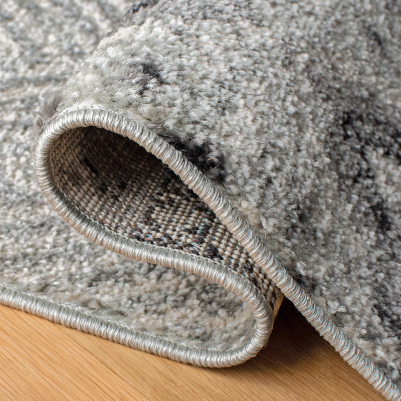 Tapis gris anthracite/gris sud-ouest Shackleford, Rectangle 6 pi 7 po x 9 pi 2 po
