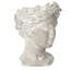 Pot à fleurs en ciment à des fins décoratives - vase gris, 9,24 po de hauteur, 6,35 de profondeur, 5,86 de largeur, vase intérieur et extérieur pour la maison et le jardin, 6,3 x 5,9 x 9,1 pouces, capacité de 900 ml,-1249764463-1249764449