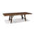 Huell Extendable Solid Wood Top Metal Base Dining Table