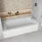 Streamline 66 in. x 32 in. Acrylic Right-Hand Drain Alcove Bathtub in Glossy White With External Drain-101699245