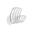 Spectrum Contempo Chrome Arched Suction Cup Sponge Holder for Kitchen Sink