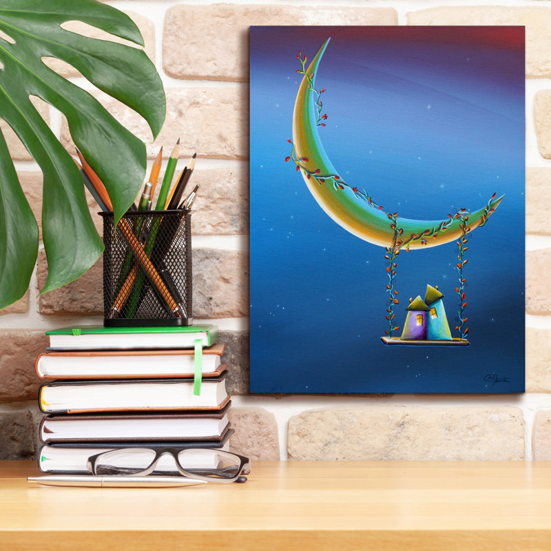 "Une autre sérénade au clair de lune" par Cindy Thornton, H 16 po x l 12 po x P 0,75 po