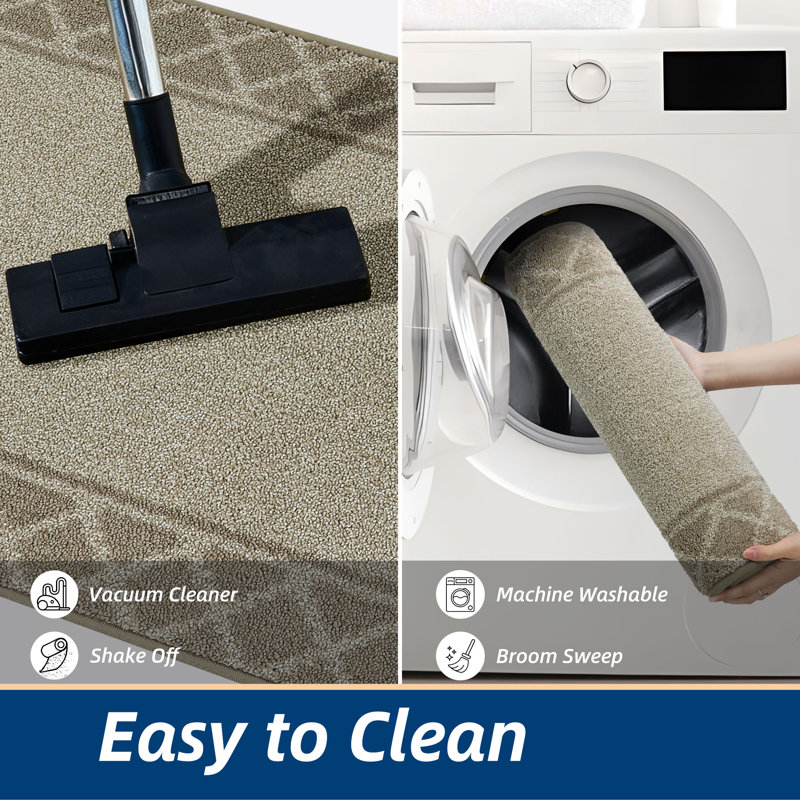 Non-Slip Indoor Doormat, Beige, 81.3cm W x 121.9cm L