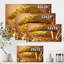 Golden Woman Lips - Photographie sur toile-59814847-59814850