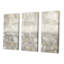 «Gray Abstract Watercolor», ensemble de 3 impressions sur toile tendue-40997101