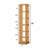 Rotating Bookshelf, Bamboo, Brown, Swivel, Modern Style