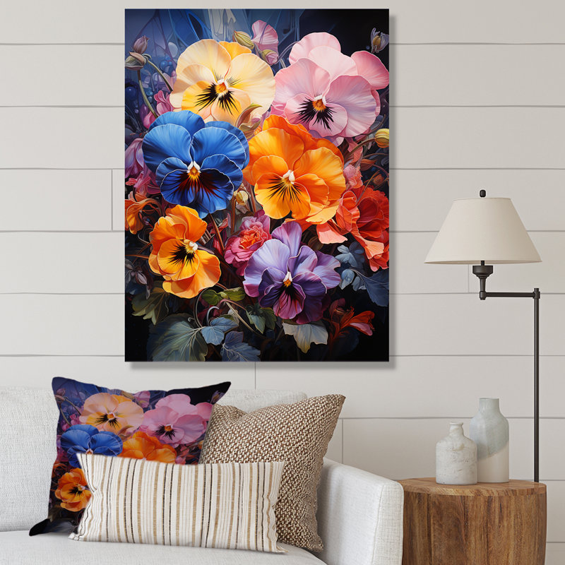 Pensées tropicales Urban Oasis II, H 20 po x l 12 po x P 1 po, Toile tendue