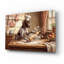 Art mural en verre acrylique épique 16 po x 12 po «German Shorthaired Pointer In The Kitchen» par Rich Monet-1183300393