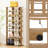 7-Tier Double Rows Shoe Rack Vertical Wooden Shoe Storage Organizer Patented