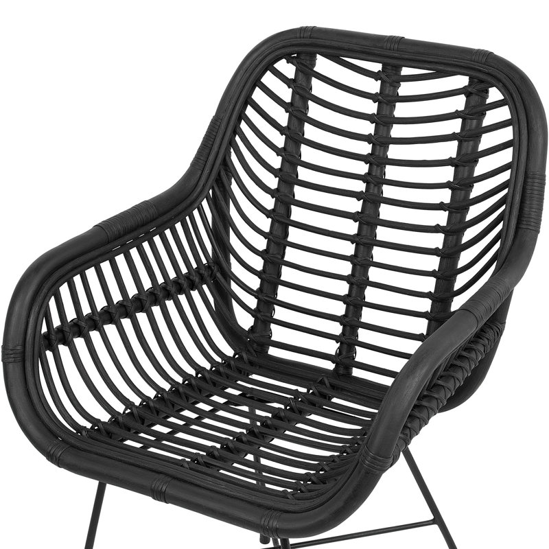 Mcnally 40cm H Windsor Back Armchair, Black