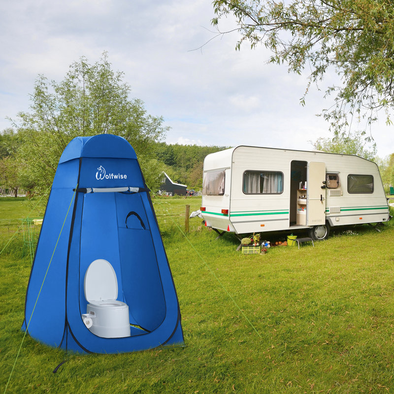 Tente de douche Pop Up, Bleu