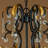 Jeannet Mid-Century French Style 6-Light Crystal Chandelier in Matte Black and Antique Gold Finish For Versatile Interiors