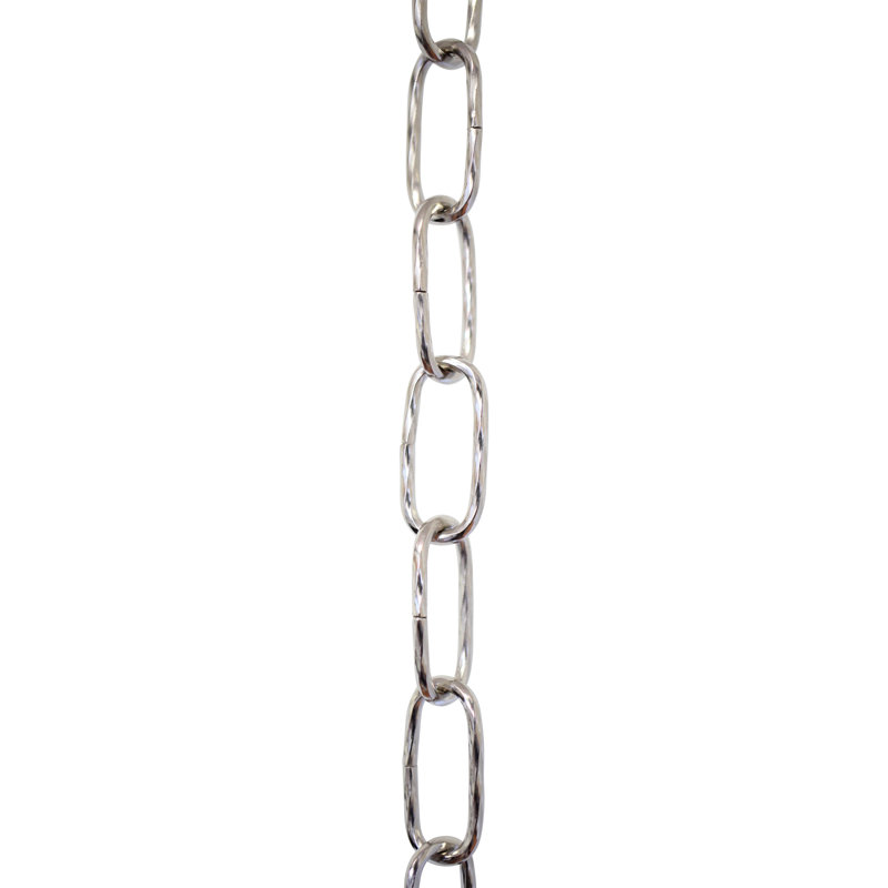 Chaîne de lustre décorative à maillons standard, Nickel poli, 3 pi