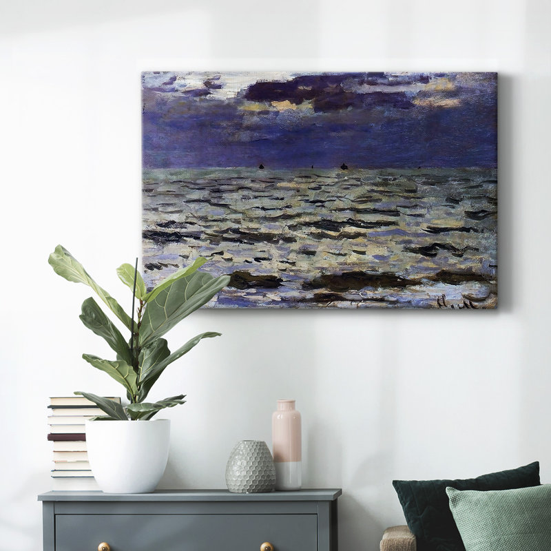 Paysage marin, 1866, toile tendue avec châssis, H 8 po x l 12 po