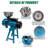 Grain Mills, Upgraded 3000W Wet Dry Cereals Grinder Electric Grain Grinder Corn Mill Heavy Duty 110V Commercial Grain Grinder Machine With Funnel